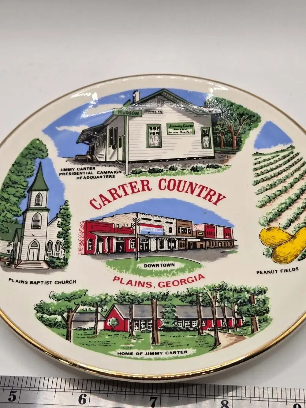 Vintage Carter Country Plains Georgia Decorative Collector Plate
